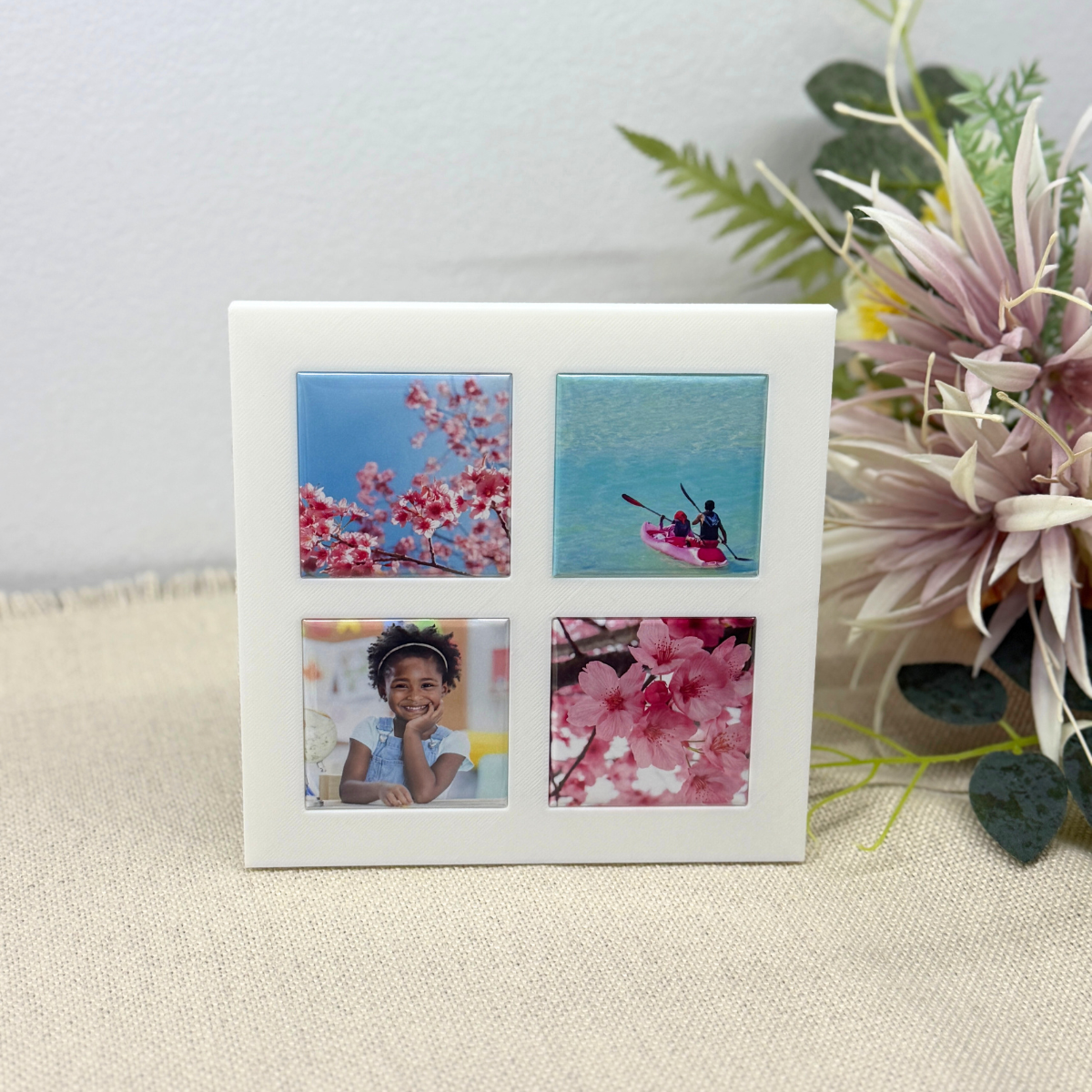 Magnetic Photo Frame | 4-Slot 3D Printed Frame – Still Magnets