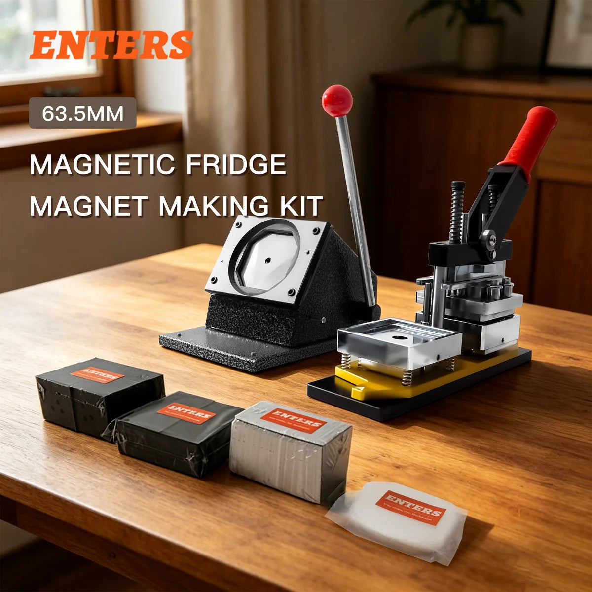 Enters 63.5×63.5mm Square Magnet Press Kit