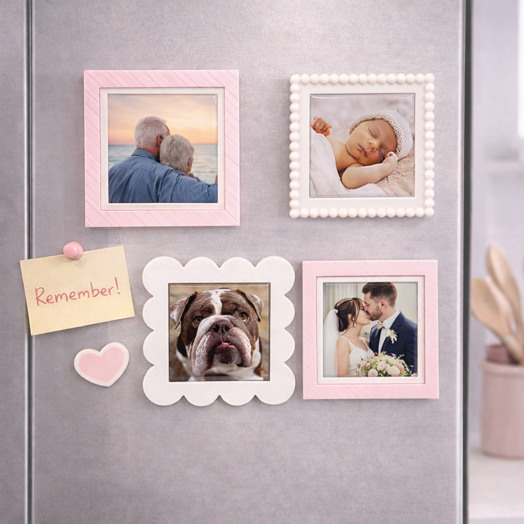 STL Snap-On Decorative Fridge Frames