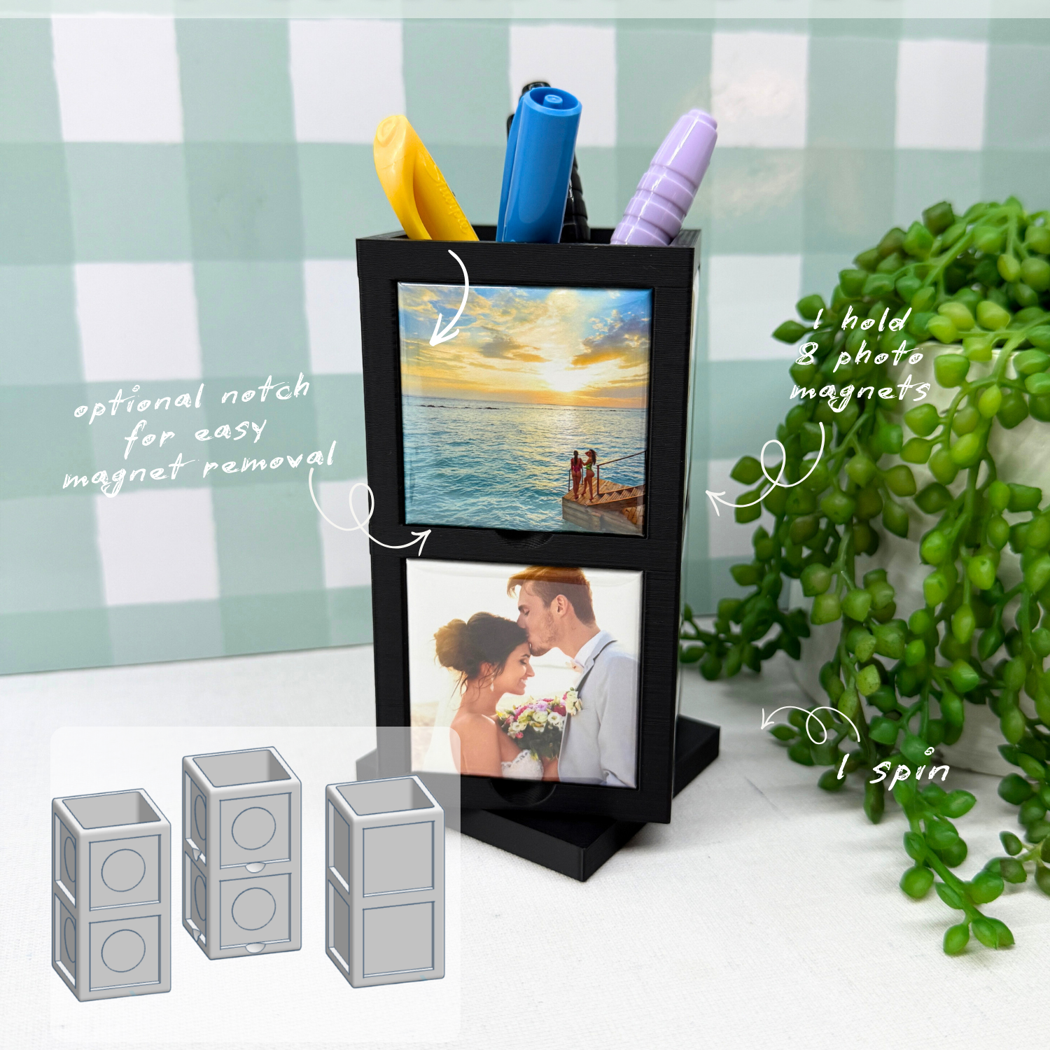 Spinning Pen Holder | Magnet Holder STL