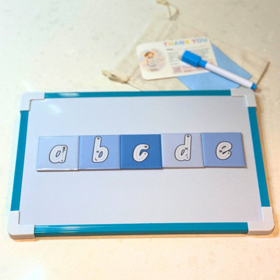 Name Writing Tiles Write & Wipe Name Tiles – Educational Magnetic Letters for Kids – Still ...