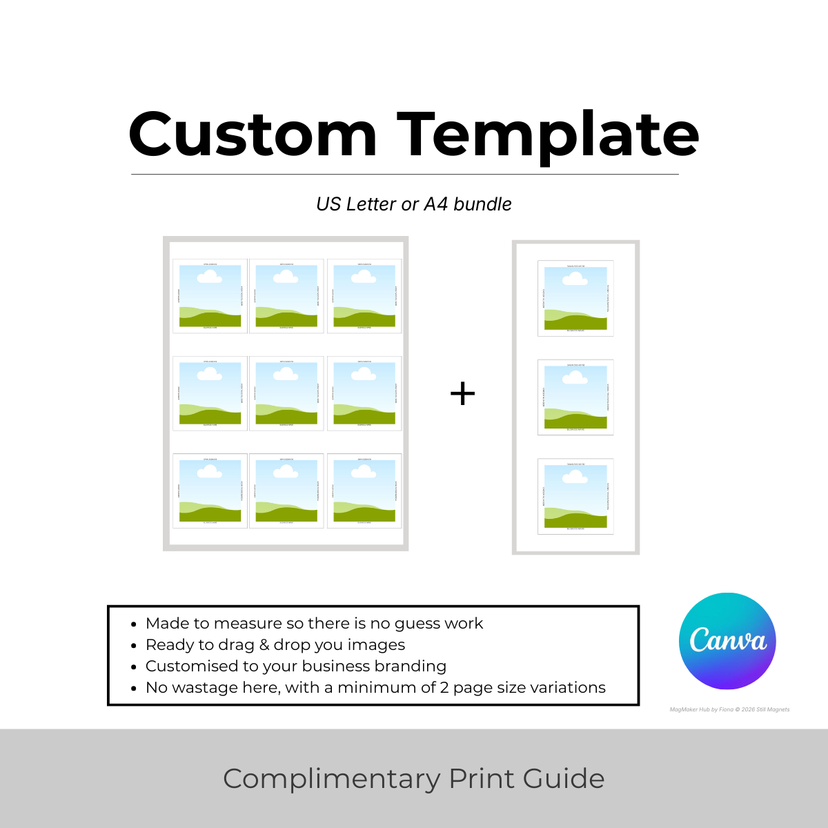 Custom Print Ready Magnet Template