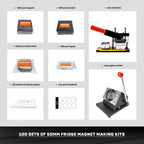 Enters 50mm Fridge Magnet Press + 100 materials