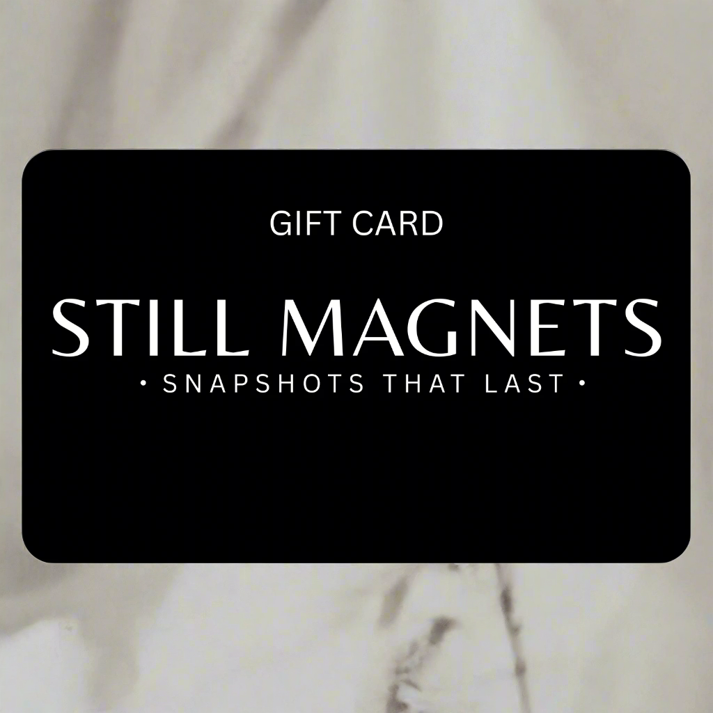 Still Magnets Custom Photo gift card. The perfect gift for Weddings, Birthdays, Engagements, Mother Day