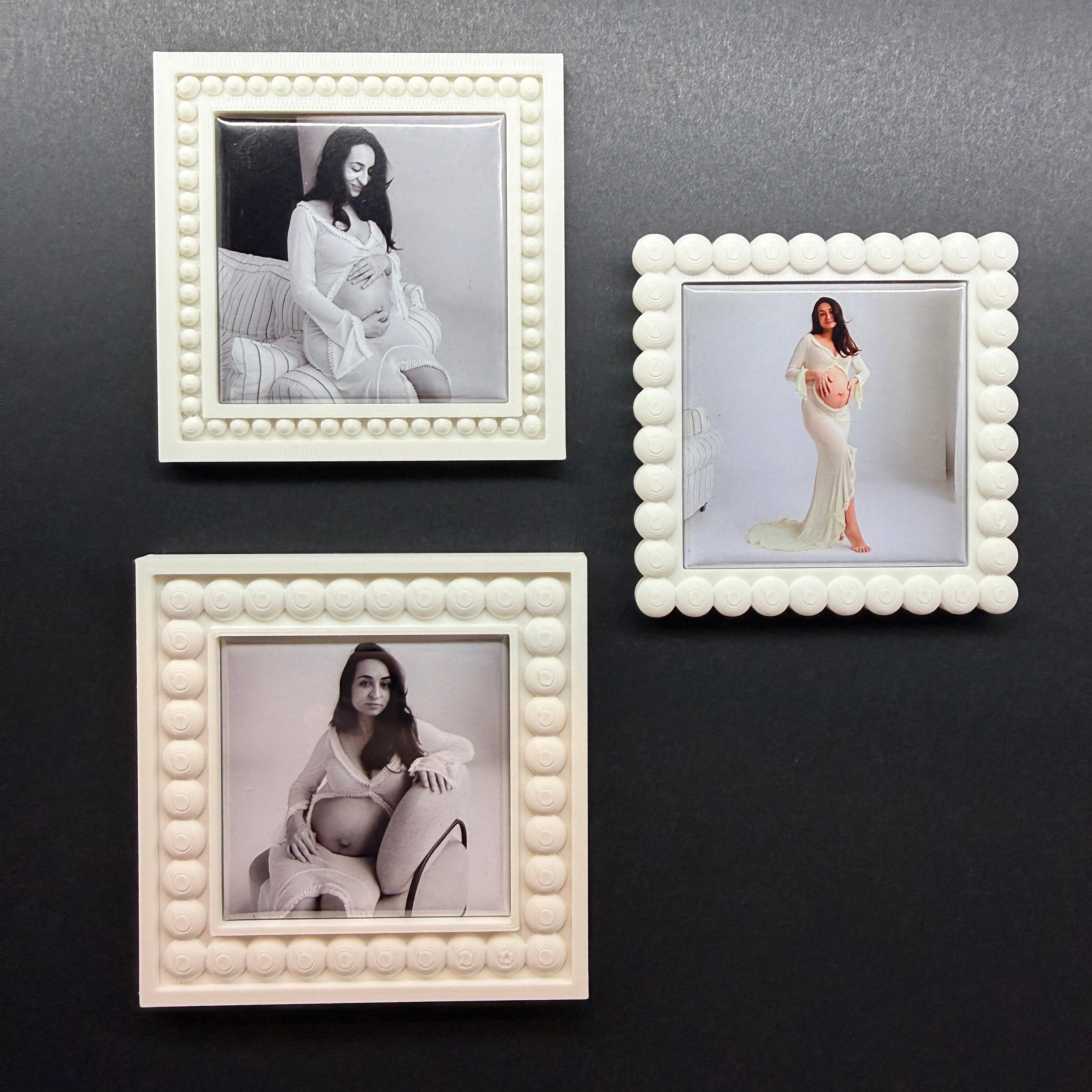 Beaded Snap On Fridge Frames | STL