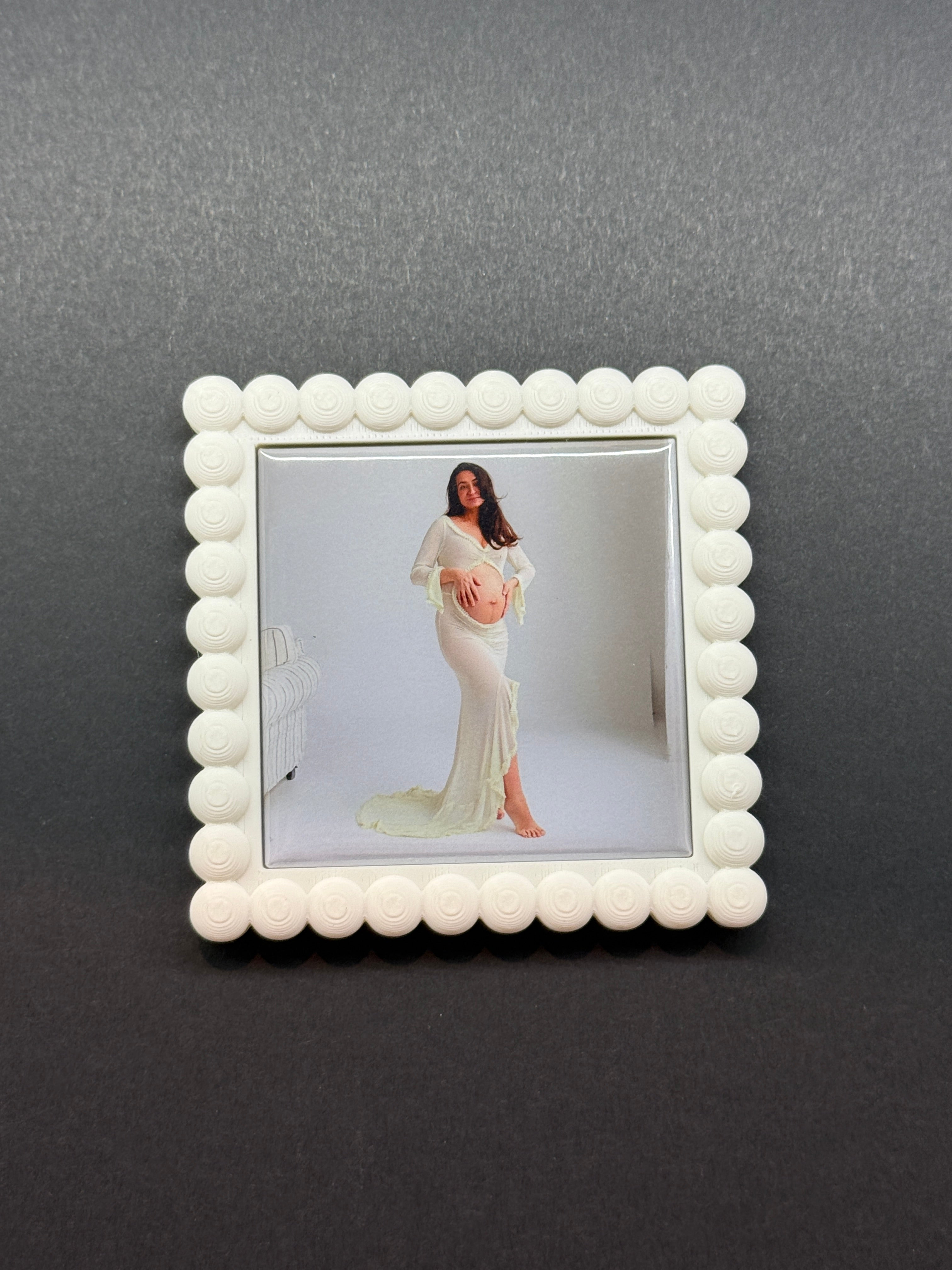 Beaded Snap On Fridge Frames | STL