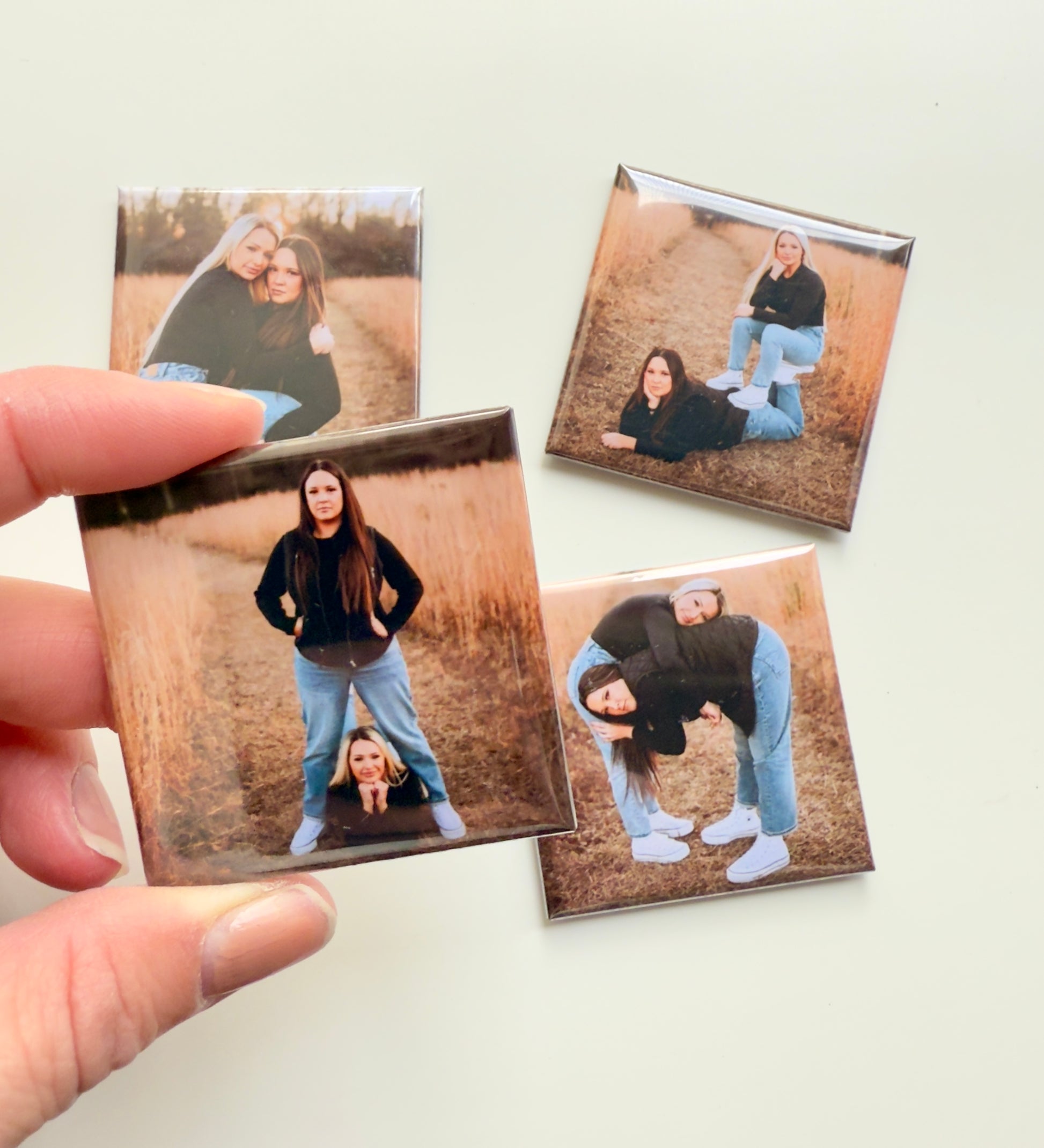 Set of 4 Fundraiser Photo Magnets | Supporting Phil & Marie