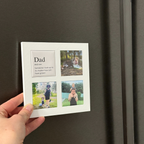 Australian made magnetic photo frame with custom magnets – perfect gift for Father’s Day